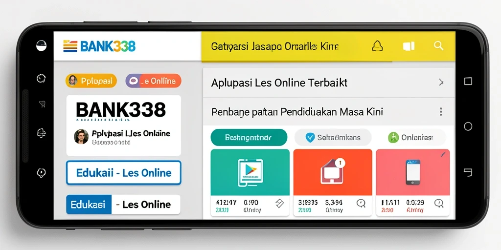 Tampilan antarmuka BANK338 untuk Les Online yang interaktif dan mudah dipahami.