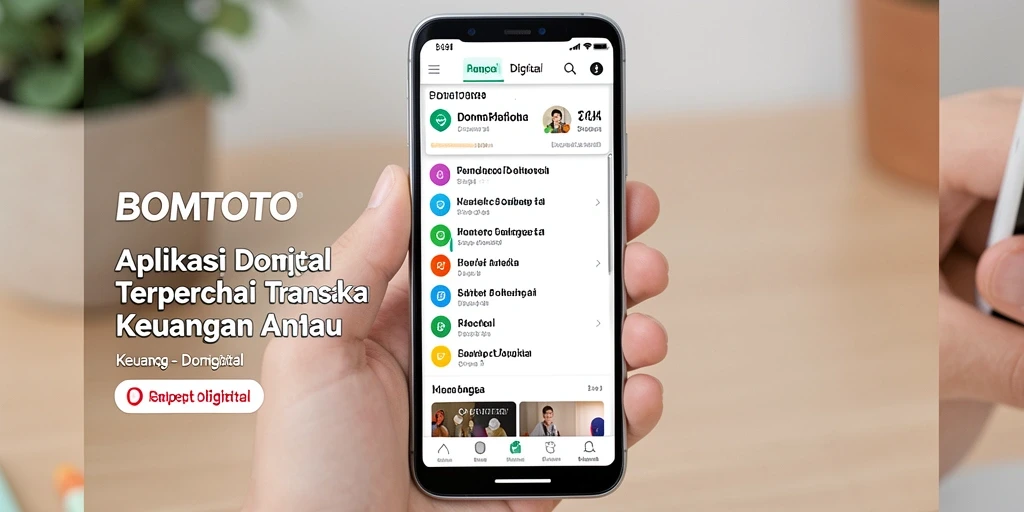 Tampilan antarmuka aplikasi BOMTOTO yang user-friendly dan fungsional.
