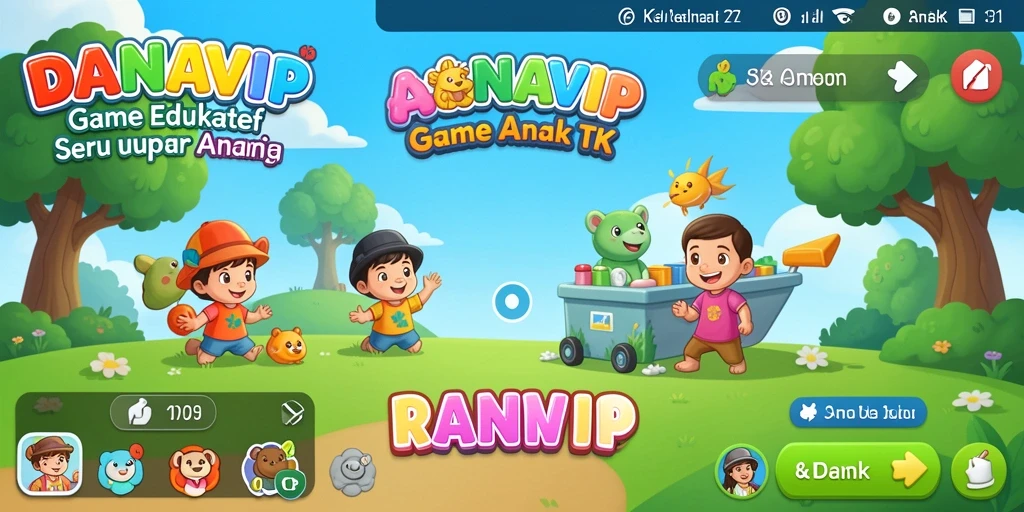 Tampilan antarmuka aplikasai yang ramah anak dan menarik.