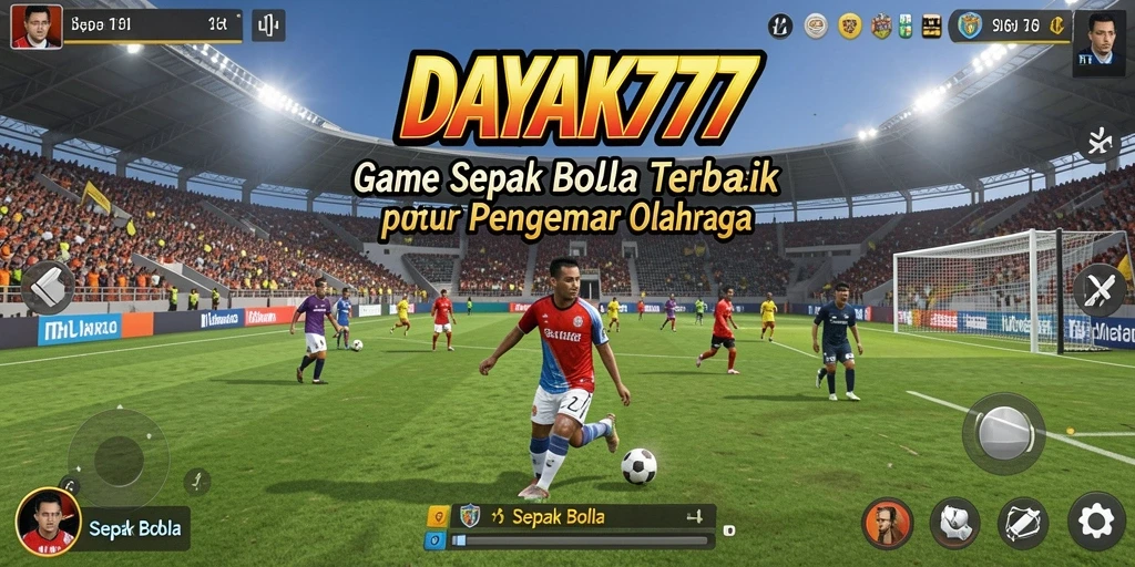 Tampilan antarmuka menarik dengan fitur Sepak Bola yang lengkap.