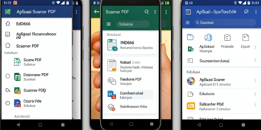 Tampilan antarmuka aplikasi IND666 yang user-friendly.