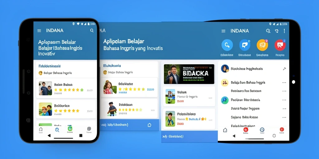 Tampilan antarmuka INDAAA yang menarik dan ramah pengguna.