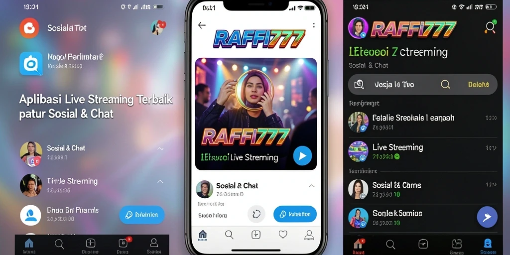 Tampilan antarmuka RAFFI777 yang menarik untuk Live Streaming.